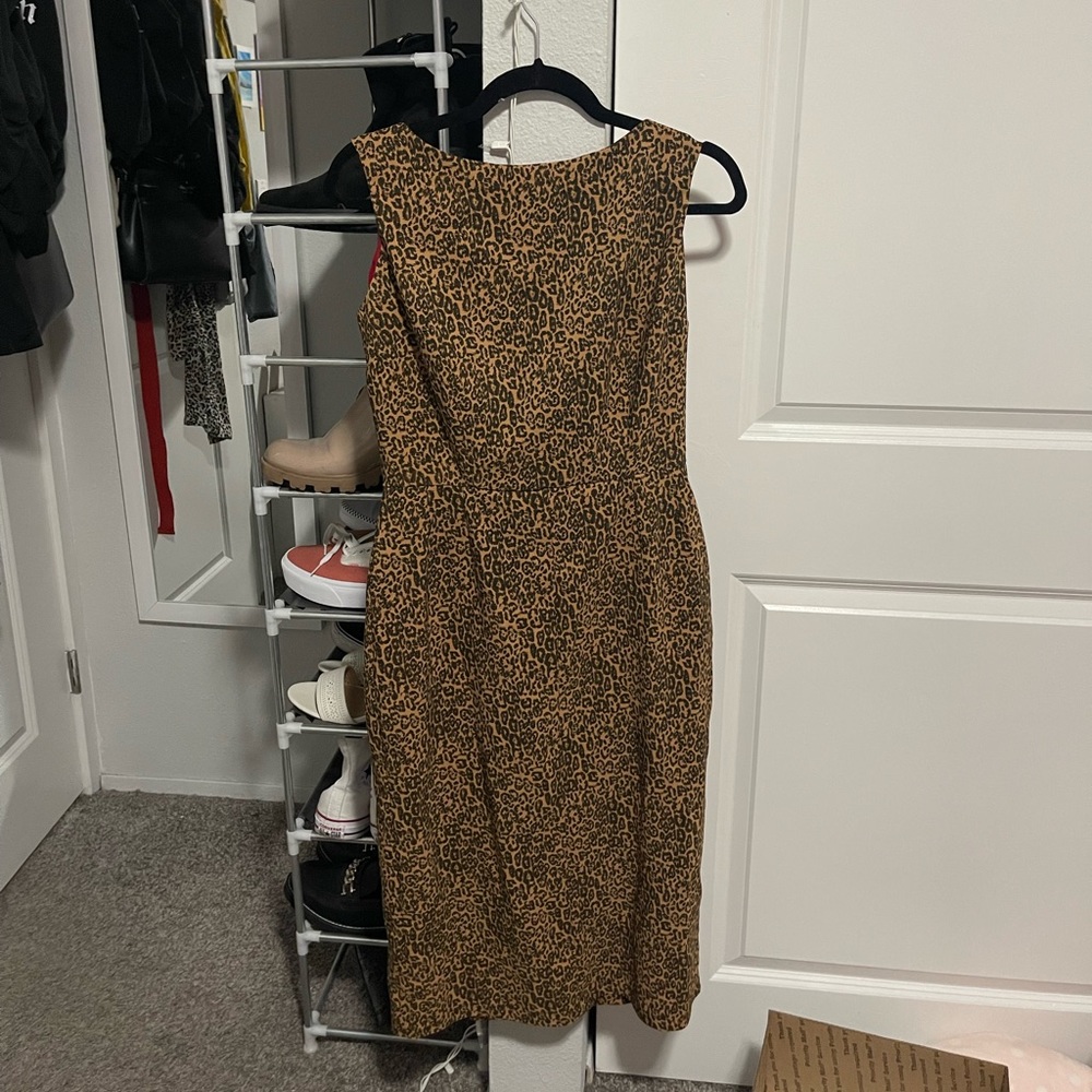 Vintage Bettie Page Cheetah Print Dress